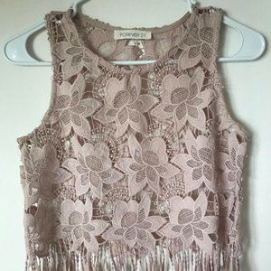 Lace crop top